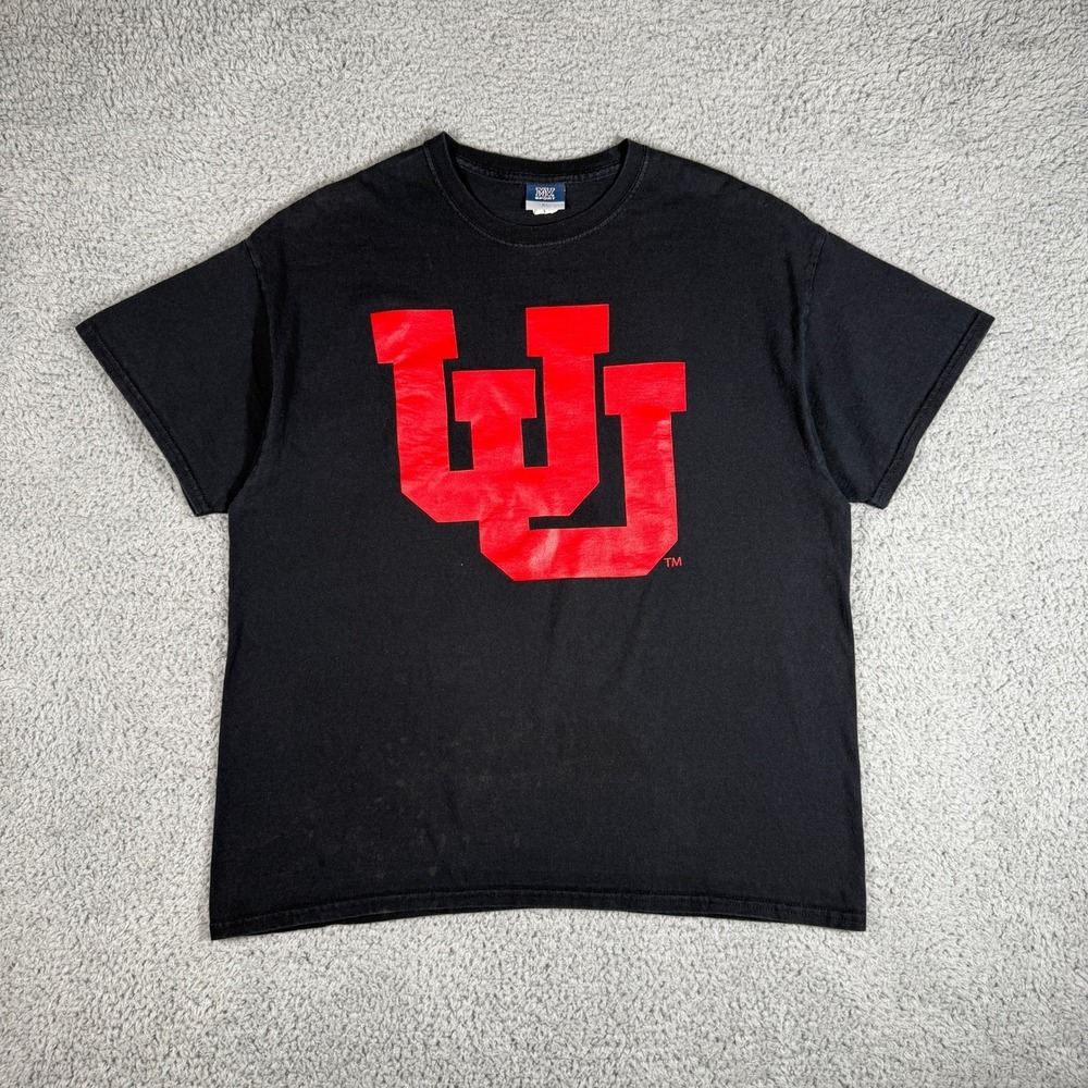 Vintage 90s University Of Utah Runnin Utes T Shirt Adult XL MV Sport